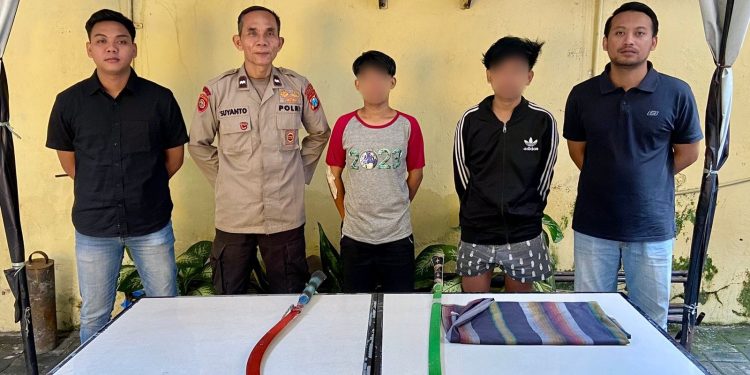 Operasi Pekat II Semeru 2025, Polisi Amankan Dua Remaja Hendak Tawuran Di Jalan Bulaksari