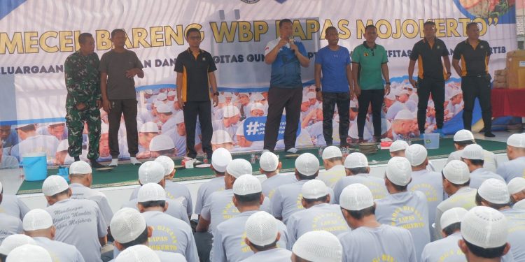 Lapas Mojokerto Gelar Mecel Bareng WBP dan Aparat TNI-Polri, Perkuat Sinergitas dan Kebersamaan