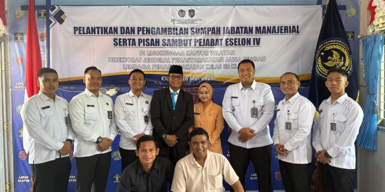 Kalapas Mojokerto Hadiri Pelantikan dan Pisah Sambut Pejabat Eselon IV Di Lapas Kelas IIB Klaten