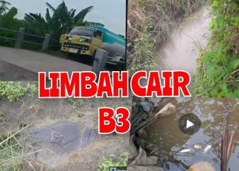 DIDUGA, LIMBAH CAIR “PT. ENERO” DUMPING LIAR DI AREA PERSAWAHAN DAN SUNGAI WILAYAH MOJOKERTO