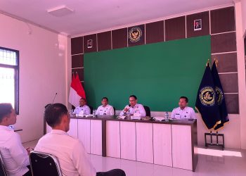 Budi Setyo Prabowo Karutan Bangkalan Pimpin Langsung Rapat Dinas 