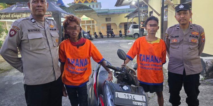 Polsek Kenjeran Amankan Residivis dan Komplotannya Saat Curi Motor Warga di Tambak Wedi