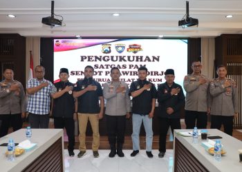 Polres Pelabuhan Tanjung Perak Kukuhkan Satgas Sentot Prawirodirdjo untuk Amankan Malam Satu Suro