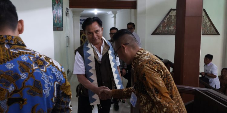 Kunjungan Menko Yusril ke Kanwil Kemenkum Bali: Perkuat Sinergi Pasca-Transformasi Kementerian