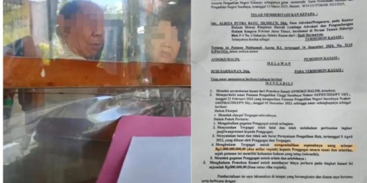 Abaikan Putusan MA, Di Duga Pengusaha Surabaya Merendahkan Pribumi, Agama Islam Dan Melecehkan Institusi Pengadilan