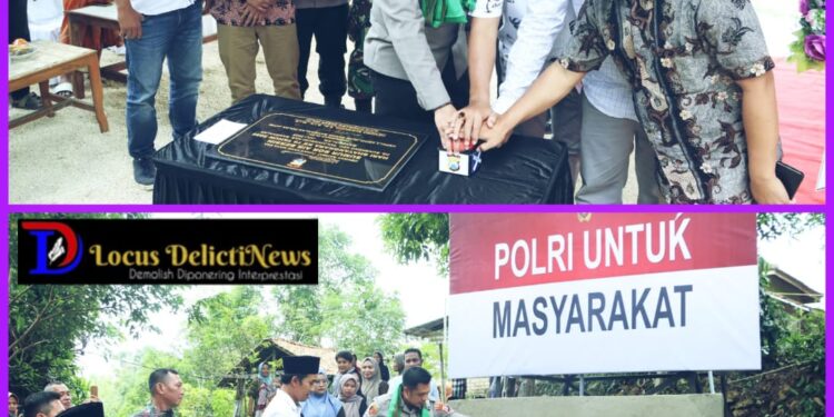 Polri Untuk Masyarakat : Polres Bangkalan Beri Bantuan Sumur Bor Atasi Krisis Air Bersih