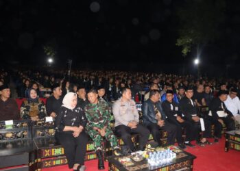 Pengesahan PSHT Berjalan Kondusif, Kapolres Nganjuk Apresiasi Pesilat dan Personel Pengamanan