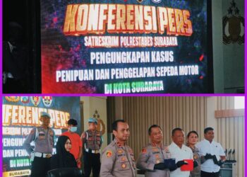 Polrestabes Surabaya Ungkap Kasus Penipuan Dan Penggelapan Dengan Melalui Marketplace