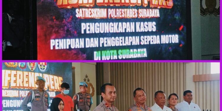 Polrestabes Surabaya Ungkap Kasus Penipuan Dan Penggelapan Dengan Melalui Marketplace
