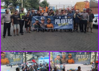 Jelang Operasi Patuh 2025, Satlantas Polres Pelabuhan Tanjung Perak Ajak Sopir Truk Ngopi Bareng Tekankan Kesadaran Kolektif