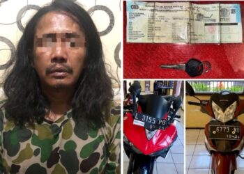 Pria Asal Omben Madura Ditangkap Polisi Lantaran Gasak Motor: Begini kronologi Nya.!