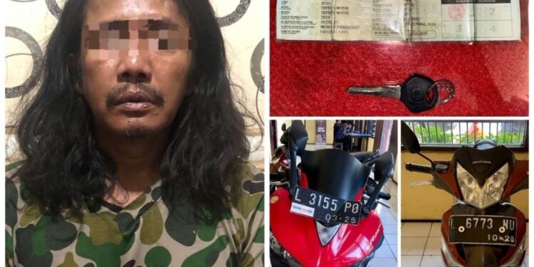 Pria Asal Omben Madura Ditangkap Polisi Lantaran Gasak Motor: Begini kronologi Nya.!