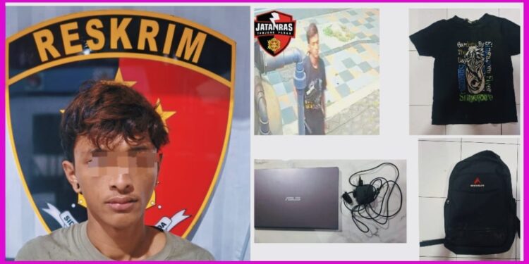 Satreskrim Polres Tanjung Perak Amankan Pelaku Spesialis Pembobol Toko Klinik Kecantikan di Surabaya