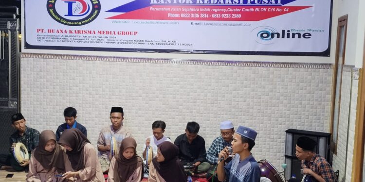 Pengajian Rutinan Dan Sholawat Bersama Dikantor Redaksi Pusat Locusdelictinews.com