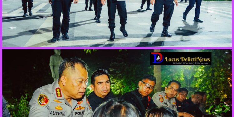 Harkamtibmas, Kapolrestabes Surabaya Pimpin Patroli Skala Besar Tiga Pilar Hingga Dini Hari