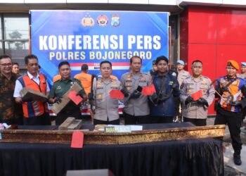 Polres Bojonegoro Amankan Komplotan Pencuri Rel Kereta Api, PT KAI Beri Apresiasi