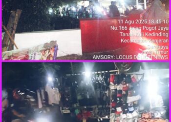 Pedagang Kaki Lima Di Jembatan Pogot Surabaya Resahkan pengendara Motor