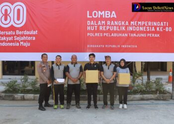 Semarak HUT ke-80 RI, Polres Pelabuhan Tanjung Perak Tumbuhkan Kebersamaan Lewat Perlombaan
