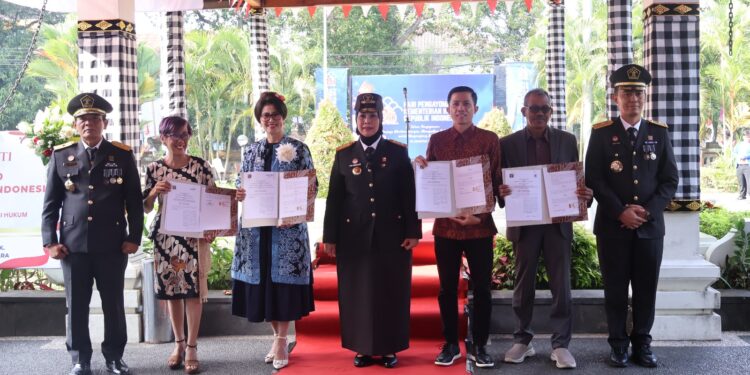 Momentum Hari Pengayoman ke-80: Kanwil Kemenkum Bali Tandatangani Perjanjian Kerja Sama Inklusif