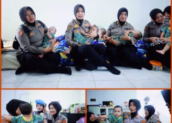 Sambut Hari Jadi Polwan ke -77 Polda Jatim Gelar Baksos di Griya Yatim