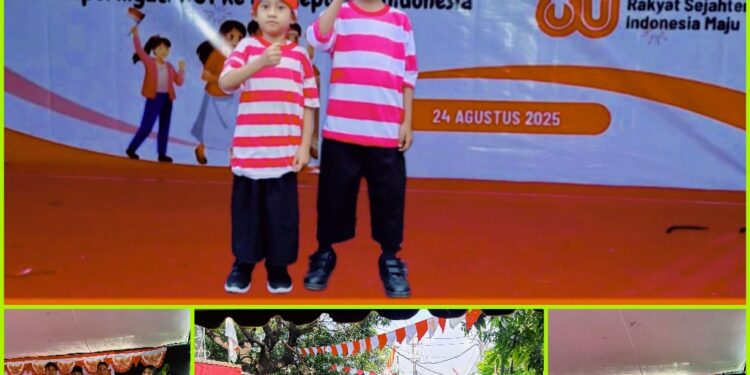 Semarak Jalan Sehat Memperingati HUT RI ke-80 Tahun 2025 Warga Rangkah 7 Surabaya