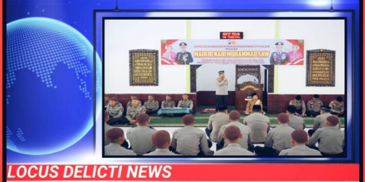 Teladani Akhlak Rasulullah, SPN Polda Jatim Gelar Peringatan Maulid Nabi