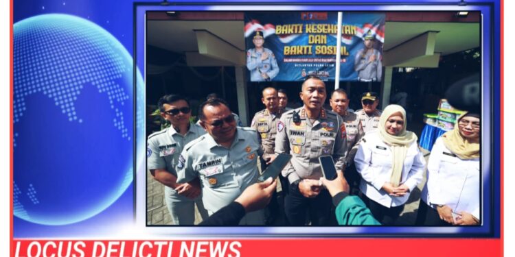 Sambut Hari Lalu Lintas Bhayangkara ke 70, Ditlantas Polda Jatim Gelar Baksos dan Bakkes