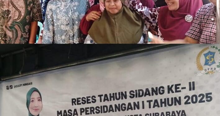 Dr. Ais Shafiyah Asfar Akrab Di Sapa Ning Ais Anggota DPRD Fraksi PKB Komisi D Mengunjungi Warga Keputran RW. 01 Kecamatan Tegalsari