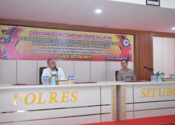 Perdalam Kompetensi Forensik Kepolisian, Bidlabfor Polda Jatim Gelar Coaching Clinic di Polres Situbondo
