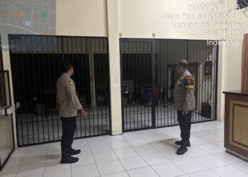 Pawas Polres Tabanan Laksanakan Pengawasan Tahanan, Pastikan Keamanan dan Kondisi Rutan Tetap Kondusif