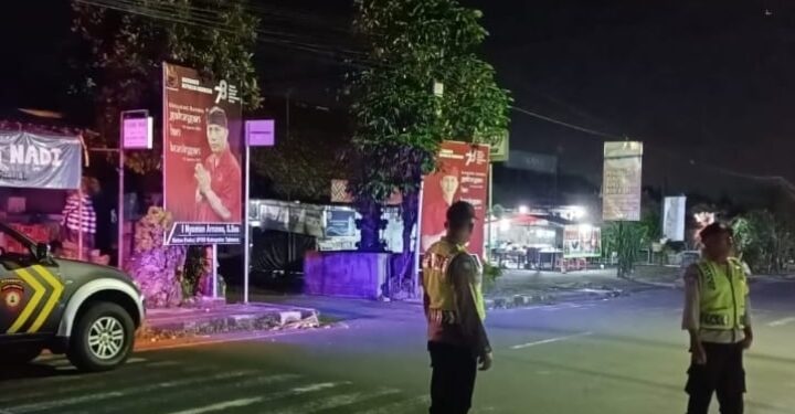 Antisipasi Gangguan Kamtibmas Polsek Penebel Patroli Malam Hari