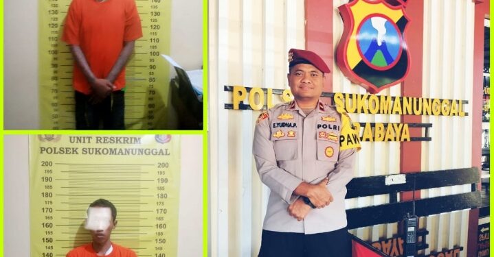 Dua Residivis Curanmor Bersenjata Tajam Berhasil Di Ringkus Polsek Sukomanunggal Surabaya
