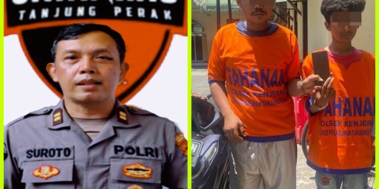 Polsek Kenjeran Amankan Dua Pelaku Curas yang Beraksi di Jembatan Kedinding Lor Surabaya