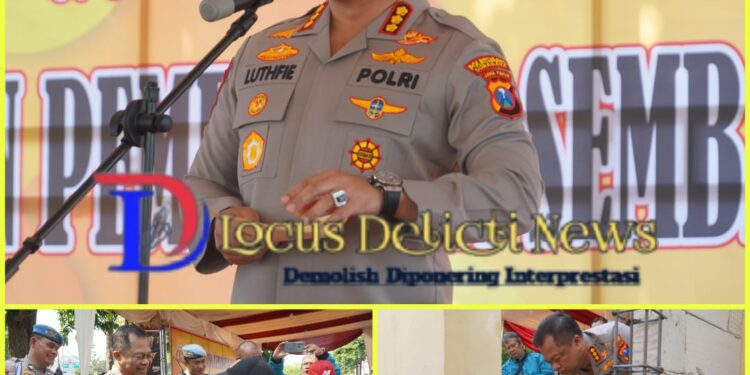 Kapolrestabes Surabaya Apresiasi Partisipasi Warga Dalam Pembangunan Pagar Polsek Wonokromo