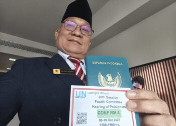 Wilson Lalengke Ambil Kartu Pass Masuk Gedung PBB, Siap Berpidato Di Forum Internasional