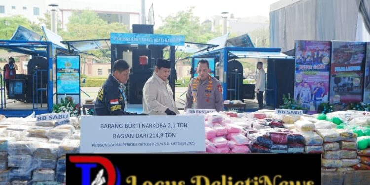 Presiden Pimpin Pemusnahan 214,84 Ton Narkoba oleh Polri, Kapolri: Tindak Lanjut Asta Cita
