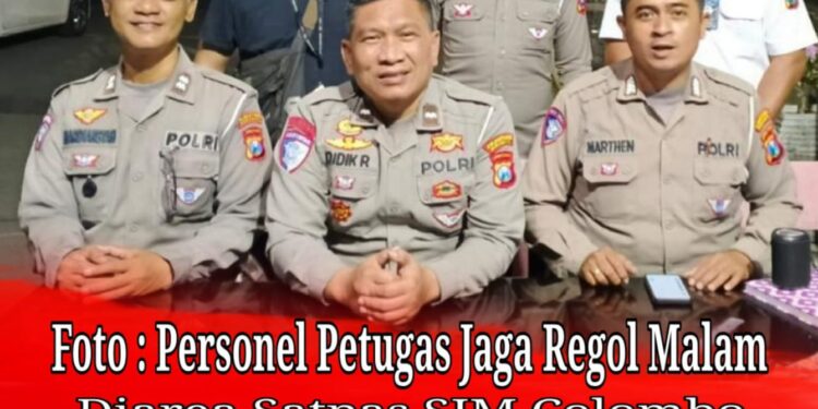 Awas Sigap Tanggap” Personil Satpas Colombo Patut Diapresiasi Saat Bertugas Pos Jaga Regol Siang dan Malam