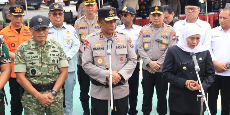 Polda Jatim dan Forkopimda Gelar Apel Siaga Bencana Serentak Hadapi Cuaca Ekstrem