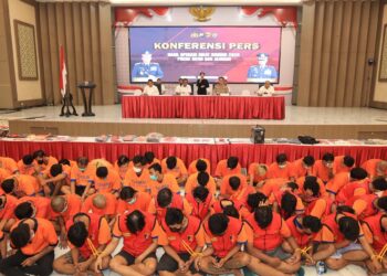 Polda Jatim Berhasil Ungkap 1.443 Kasus dan Amankan 1.135 Tersangka Selama Operasi Sikat Semeru 2025