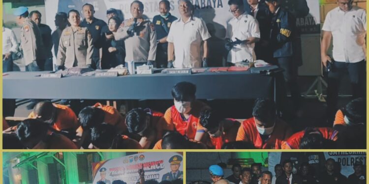 Polrestabes Surabaya Ungkap 43 Kasus Curanmor Dan Amankan 42 Tersangka Begini Motif Nya