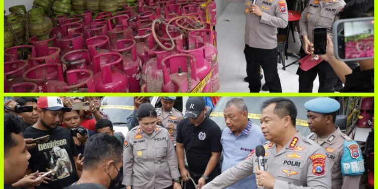 Polrestabes Surabaya Ungkap Sindikat Pengoplos LPG Bersubsidi 3kg ke 12kg